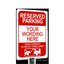 Alumetal Custom Qualified Vertical 12x9 18x12 24 x18 inch Parking Warning Signs for Guiding Direction Symbol